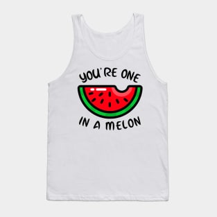 Watermelon Yummy Cartoon Funny Fruit Tank Top